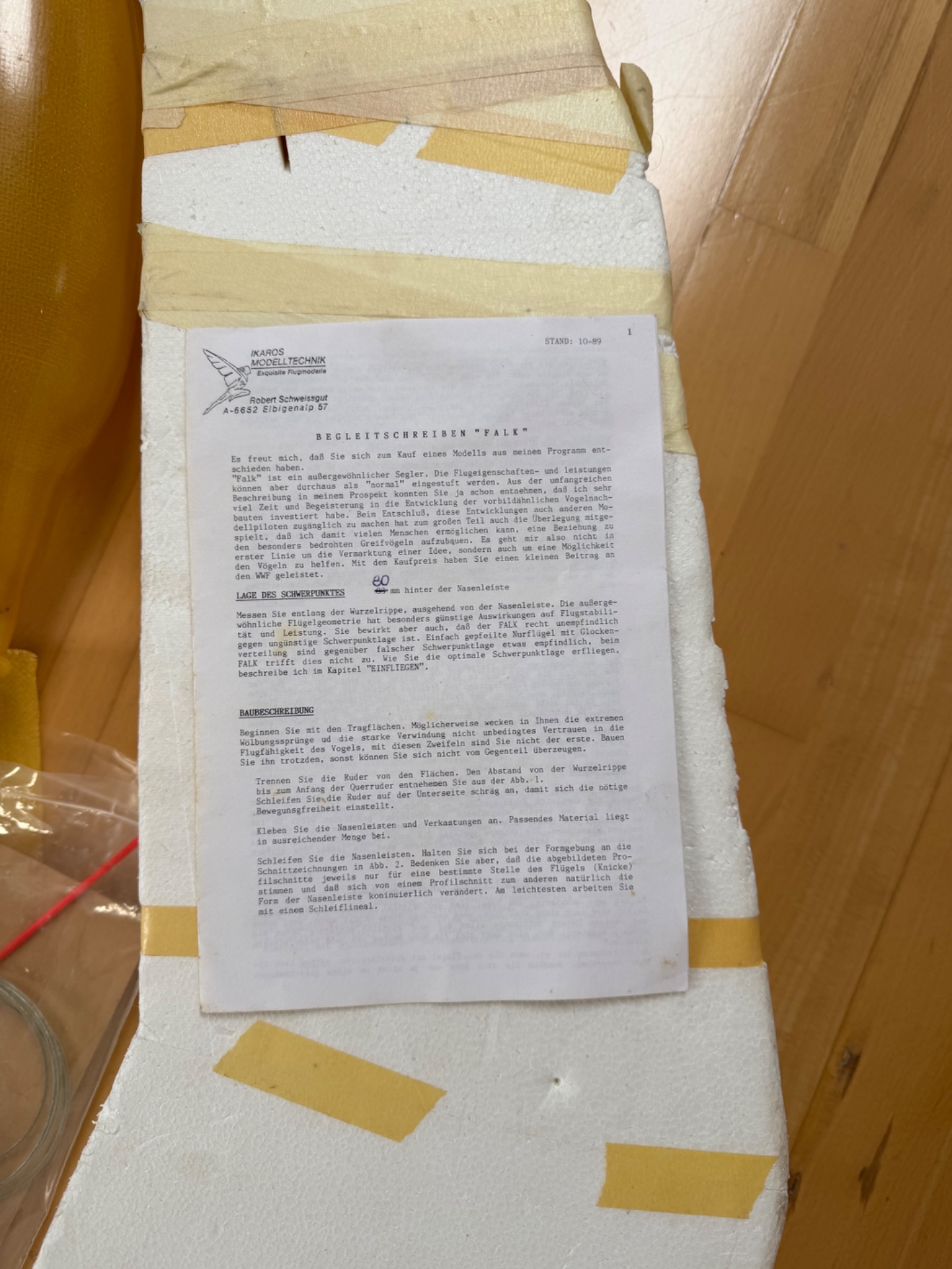 Schweissgut Falk Bausatz Rarität