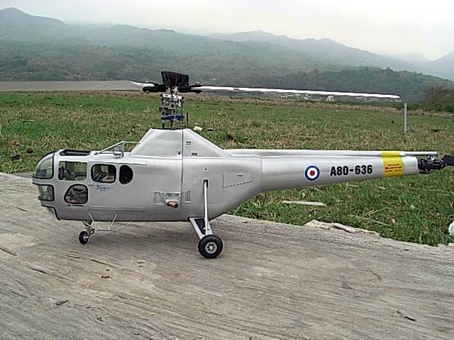 450 Grösse - Rumpf Sikorsky Oldtimer H-5 dragonfly